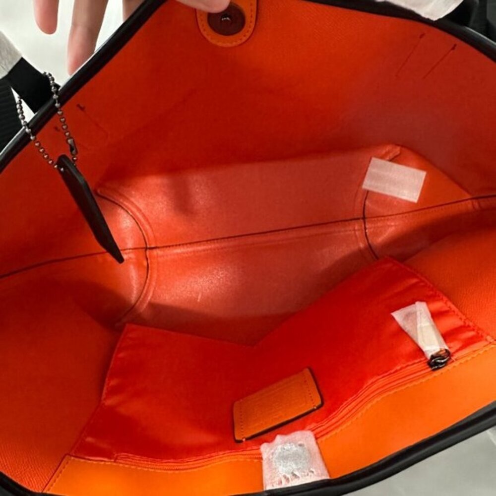 Coach Brown Signature Tote with Halloween Patchwork - Picture 6 of 8